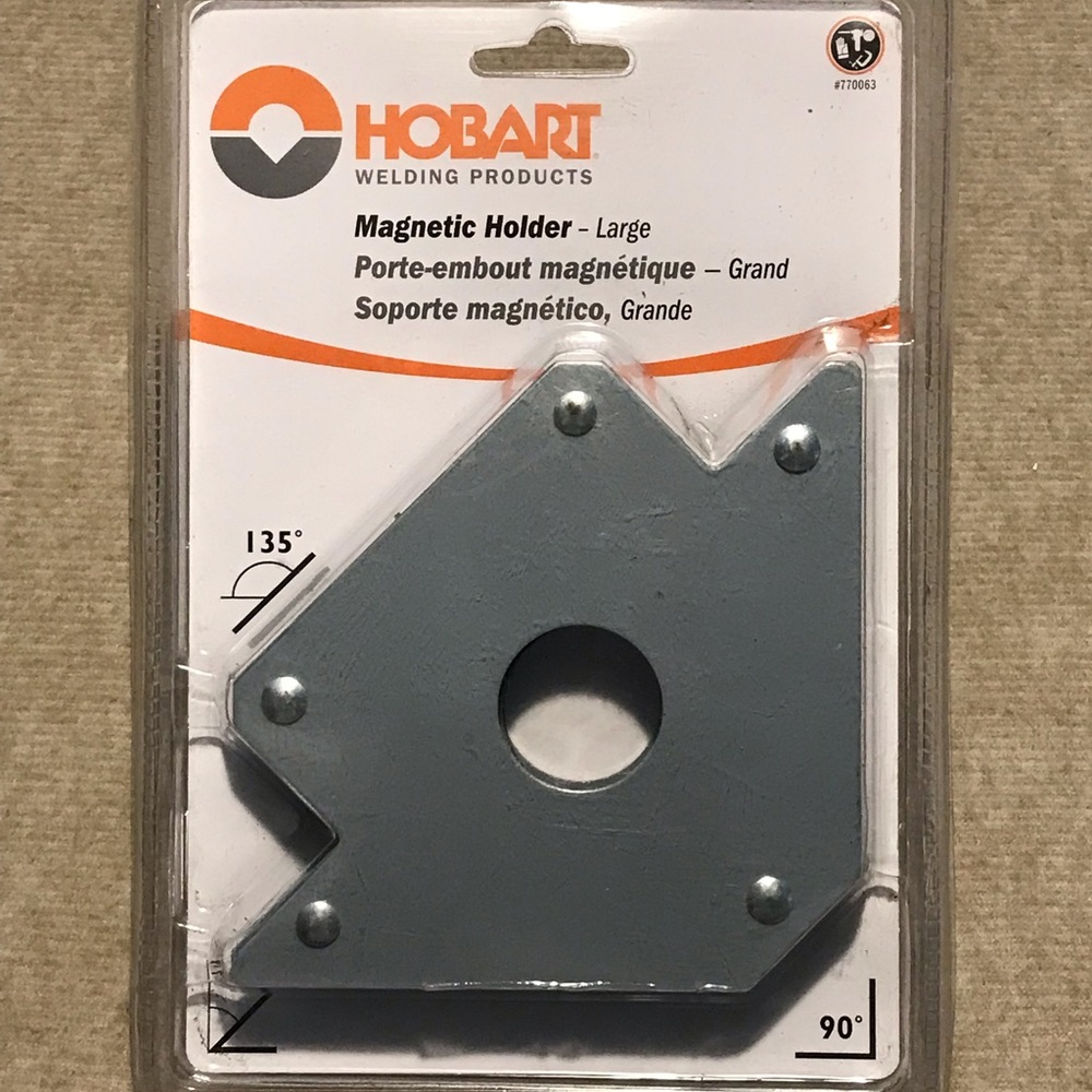 Hobart Welding Magnetic Holder - Large, Gray # 770063 NWT
Large Magnetic Holder